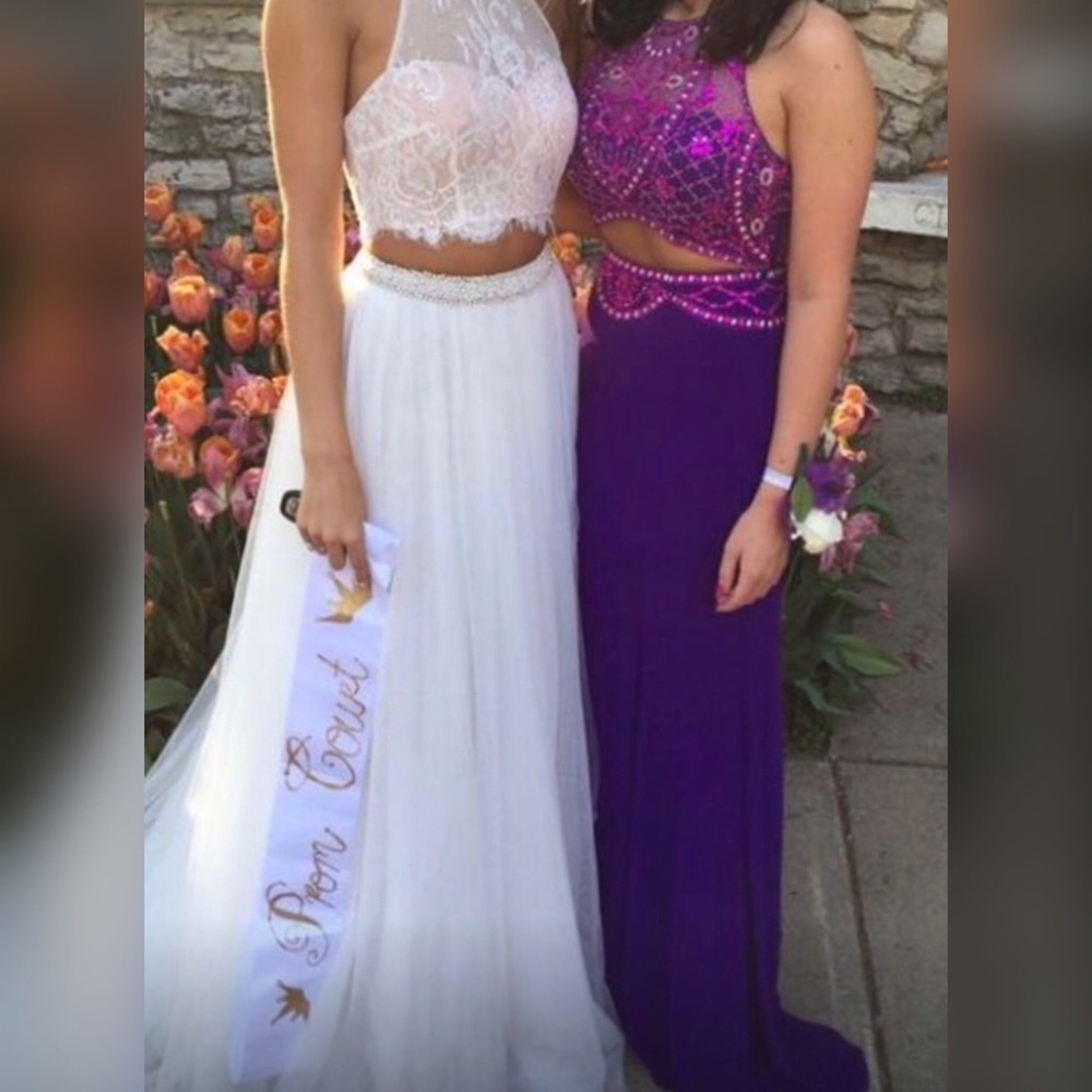 Splash Purple Two-Piece Prom or Dance Dress Sz 2